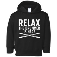 Funny Drummer Design For Drum Player Music Lover Toddler Hoodie