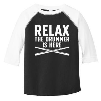 Funny Drummer Design For Drum Player Music Lover Toddler Fine Jersey T-Shirt