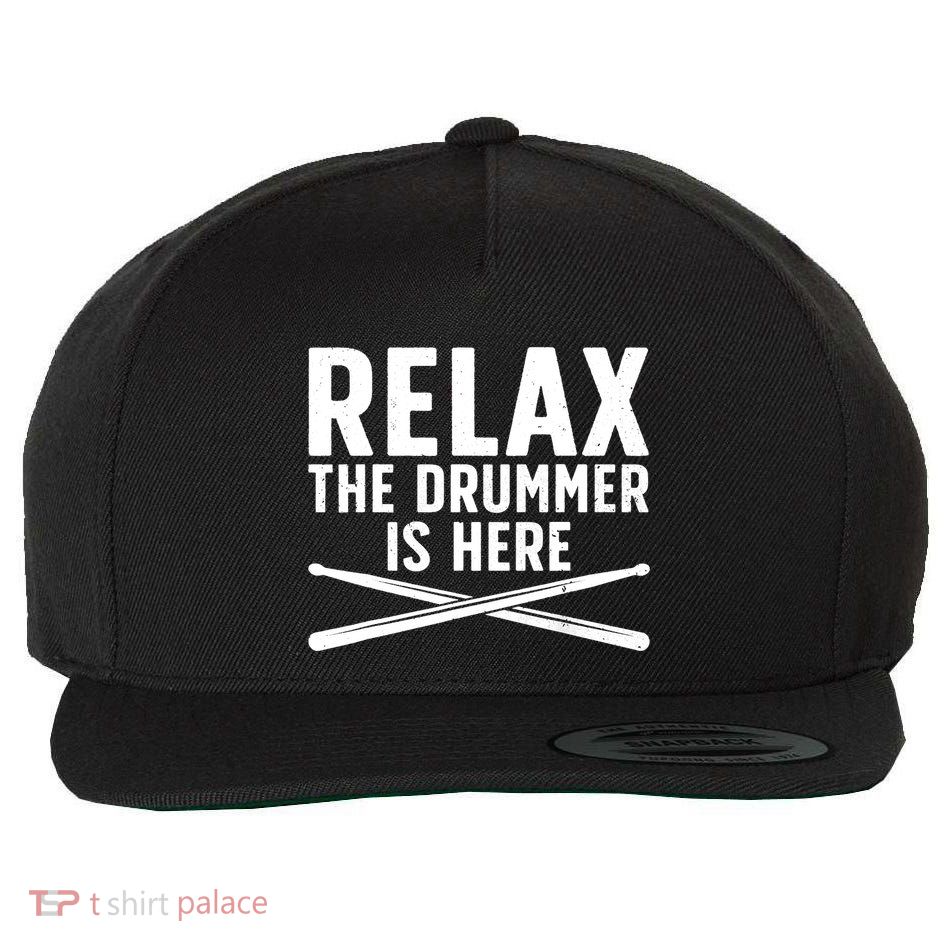 Funny Drummer Design For Drum Player Music Lover Wool Snapback Cap