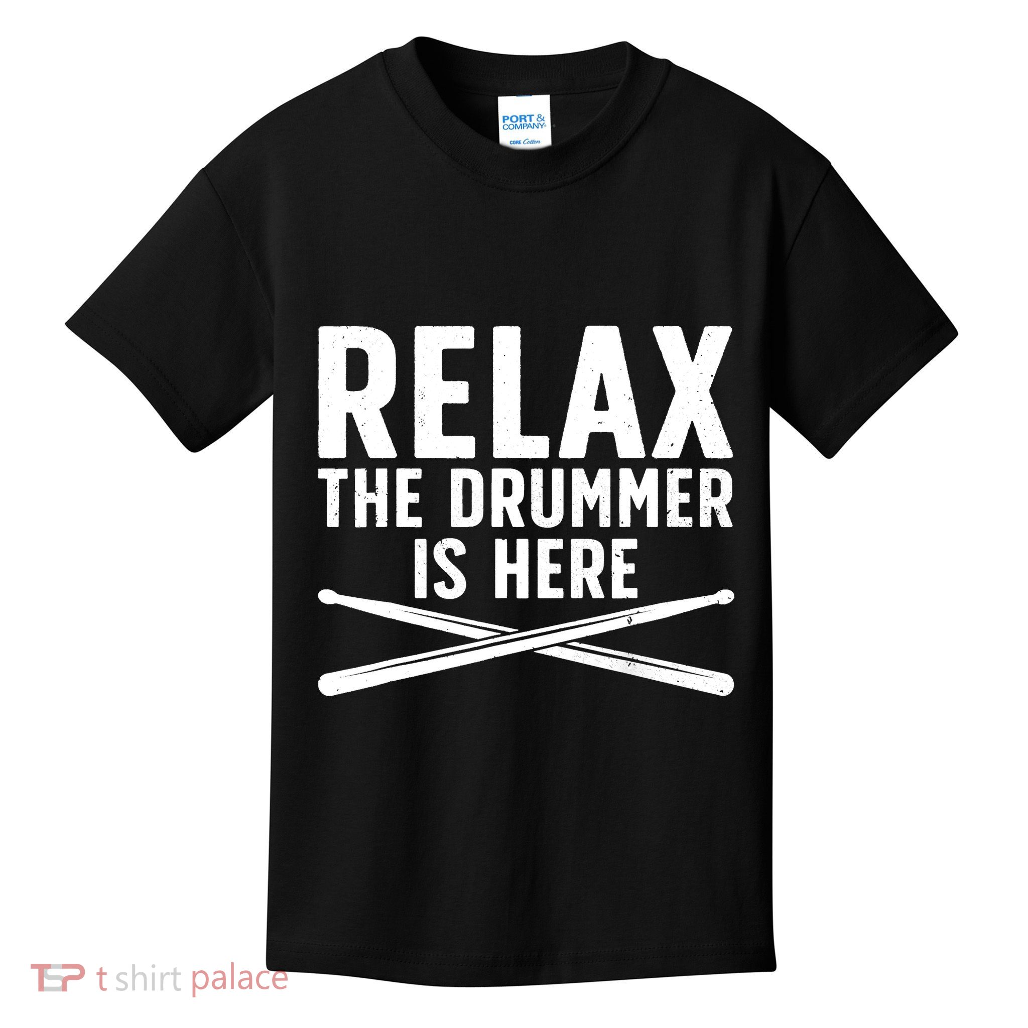 Funny Drummer Design For Drum Player Music Lover Kids T-Shirt