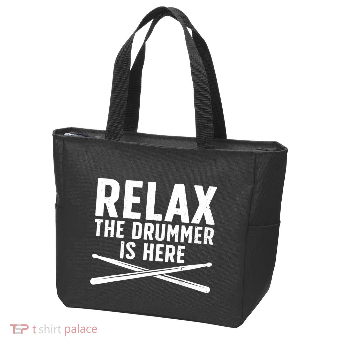 Funny Drummer Design For Drum Player Music Lover Zip Tote Bag