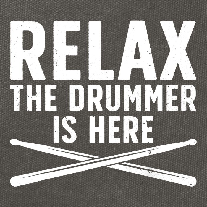 Funny Drummer Design For Drum Player Music Lover Cotton Canvas Backpack
