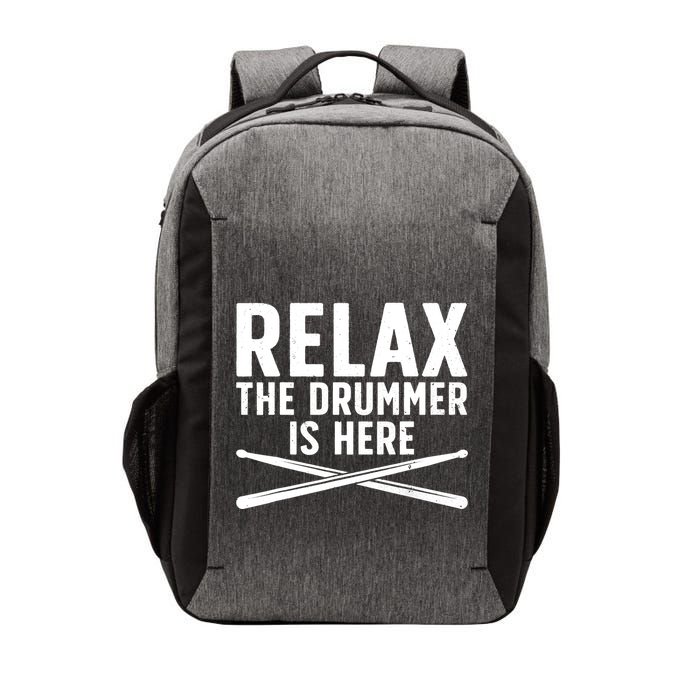 Funny Drummer Design For Drum Player Music Lover Vector Backpack