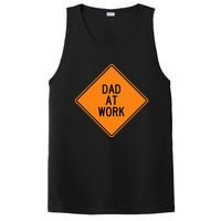  Funny Design Dad at Work Warning PosiCharge Competitor Tank