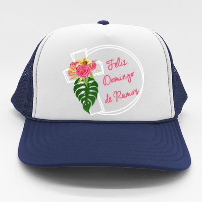 Feliz Domingo De Ramos Palm Sunday Gift Trucker Hat