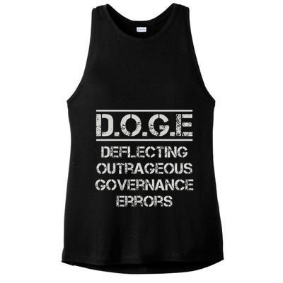 Funny Doge. Deflecting Outrageous Governance Errors Ladies PosiCharge Tri-Blend Wicking Tank