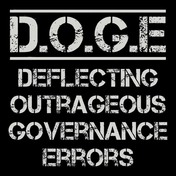 Funny Doge. Deflecting Outrageous Governance Errors Impact Tech Backpack