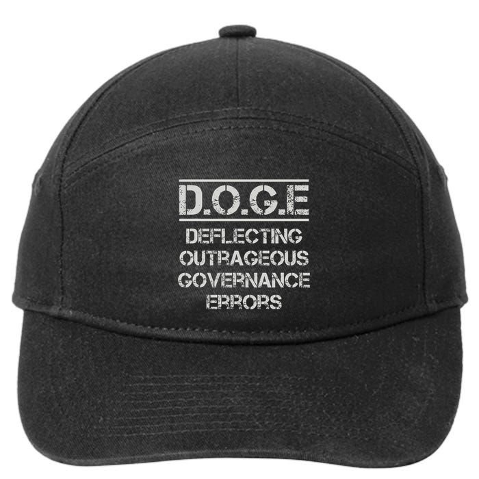 Funny Doge. Deflecting Outrageous Governance Errors 7-Panel Snapback Hat