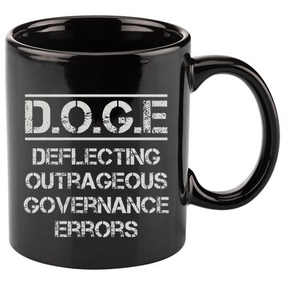 Funny Doge. Deflecting Outrageous Governance Errors 11oz C Handle Ceramic Mug