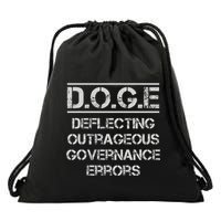 Funny Doge. Deflecting Outrageous Governance Errors Drawstring Bag