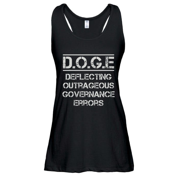 Funny Doge. Deflecting Outrageous Governance Errors Ladies Essential Flowy Tank