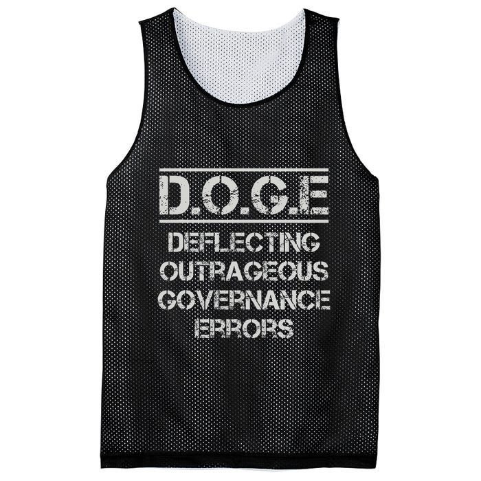 Funny Doge. Deflecting Outrageous Governance Errors Mesh Reversible Basketball Jersey Tank