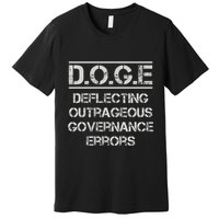 Funny Doge. Deflecting Outrageous Governance Errors Premium T-Shirt