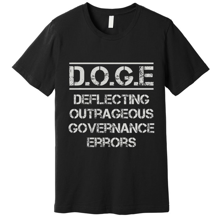 Funny Doge. Deflecting Outrageous Governance Errors Premium T-Shirt