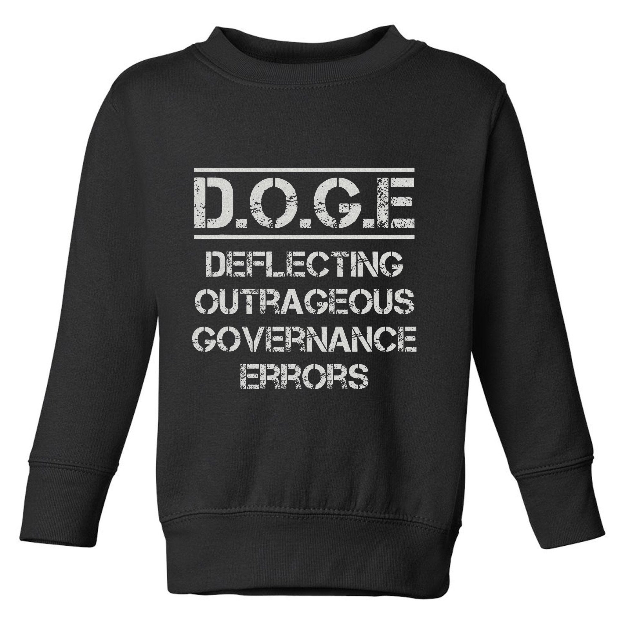 Funny Doge. Deflecting Outrageous Governance Errors Toddler Sweatshirt