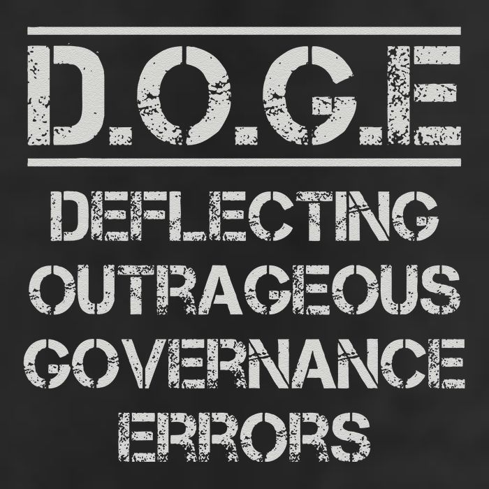 Funny Doge. Deflecting Outrageous Governance Errors Trucker Hat