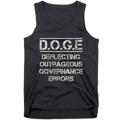 Funny Doge. Deflecting Outrageous Governance Errors Tank Top