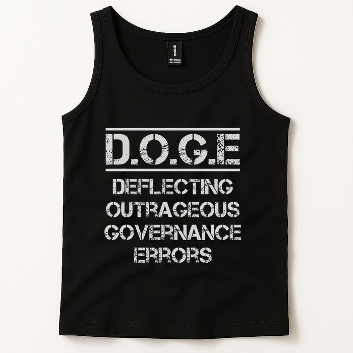 Funny Doge. Deflecting Outrageous Governance Errors Tank Top