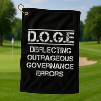 Funny Doge. Deflecting Outrageous Governance Errors Golf Towel