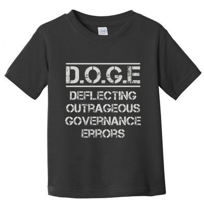 Funny Doge. Deflecting Outrageous Governance Errors Toddler T-Shirt