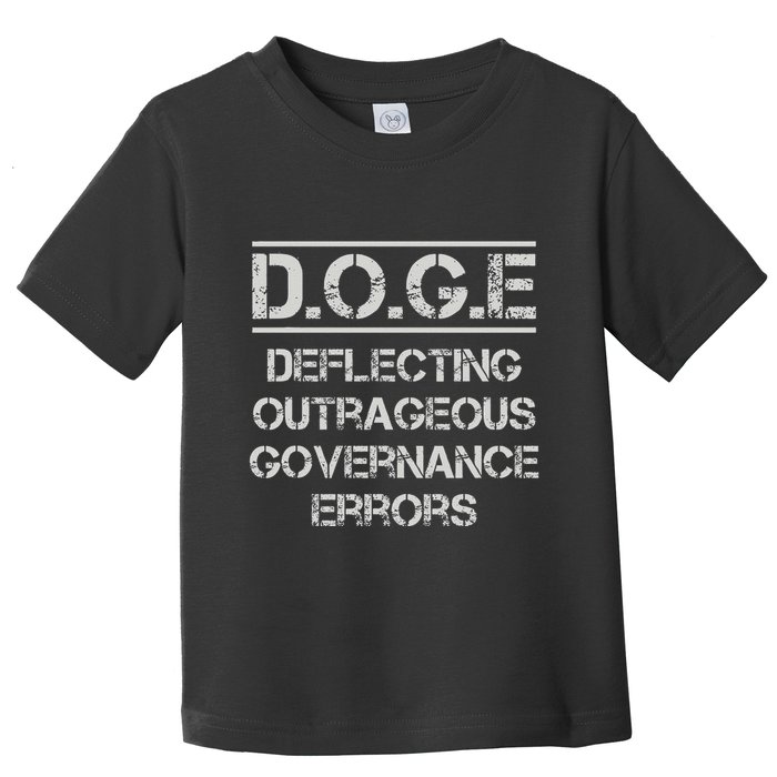 Funny Doge. Deflecting Outrageous Governance Errors Toddler T-Shirt