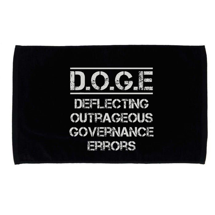 Funny Doge. Deflecting Outrageous Governance Errors Microfiber Hand Towel