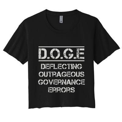 Funny Doge. Deflecting Outrageous Governance Errors Crop Top