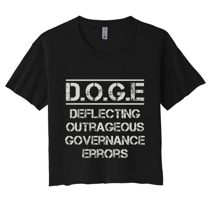Funny Doge. Deflecting Outrageous Governance Errors Crop Top