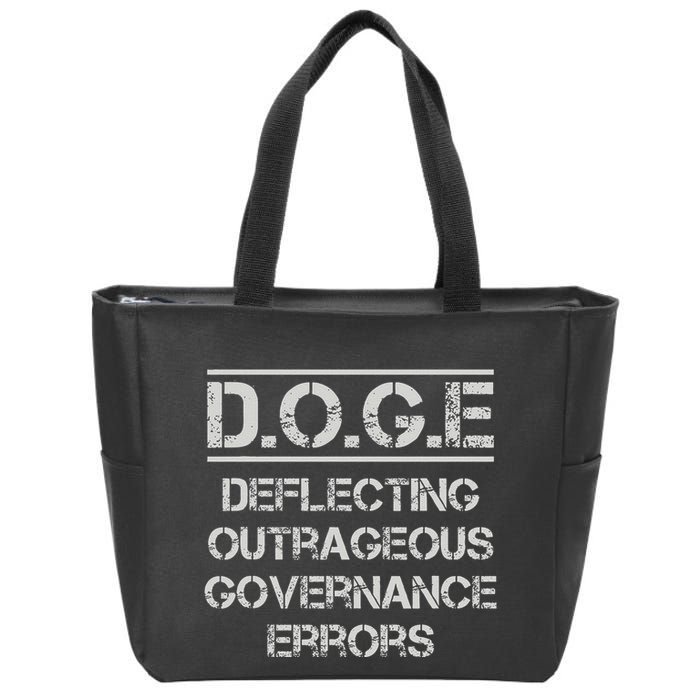 Funny Doge. Deflecting Outrageous Governance Errors Zip Tote Bag