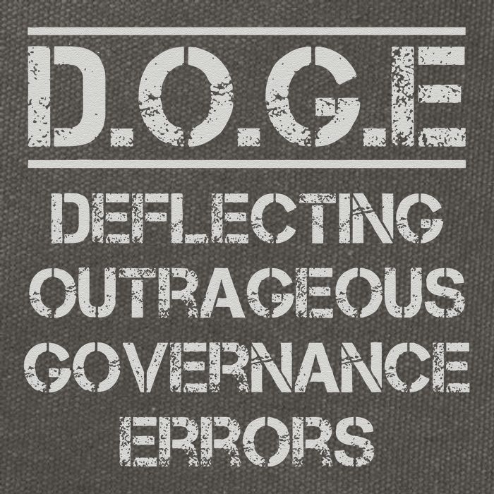 Funny Doge. Deflecting Outrageous Governance Errors Cotton Canvas Backpack