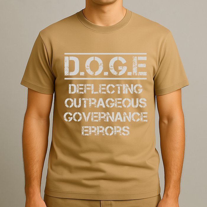 Funny Doge. Deflecting Outrageous Governance Errors T-Shirt