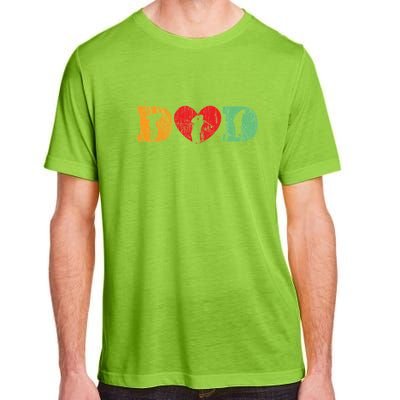 Father's Day Dad Golf Heart Funny Golf Lover Gift For Dad Adult ChromaSoft Performance T-Shirt