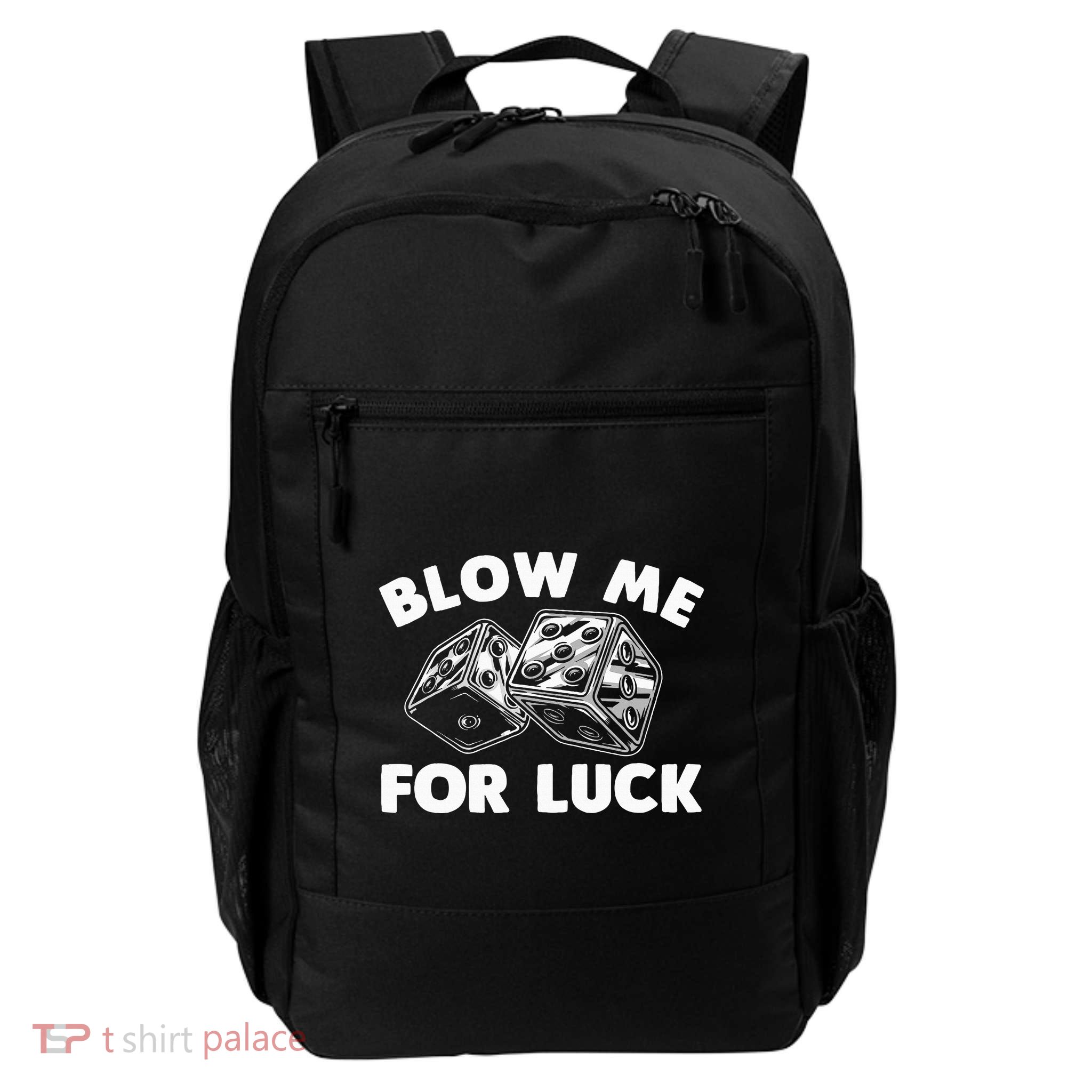 Funny Dice Design Gambling Dice Casino Lovers Daily Commute Backpack