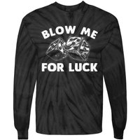 Funny Dice Design Gambling Dice Casino Lovers Tie-Dye Long Sleeve Shirt