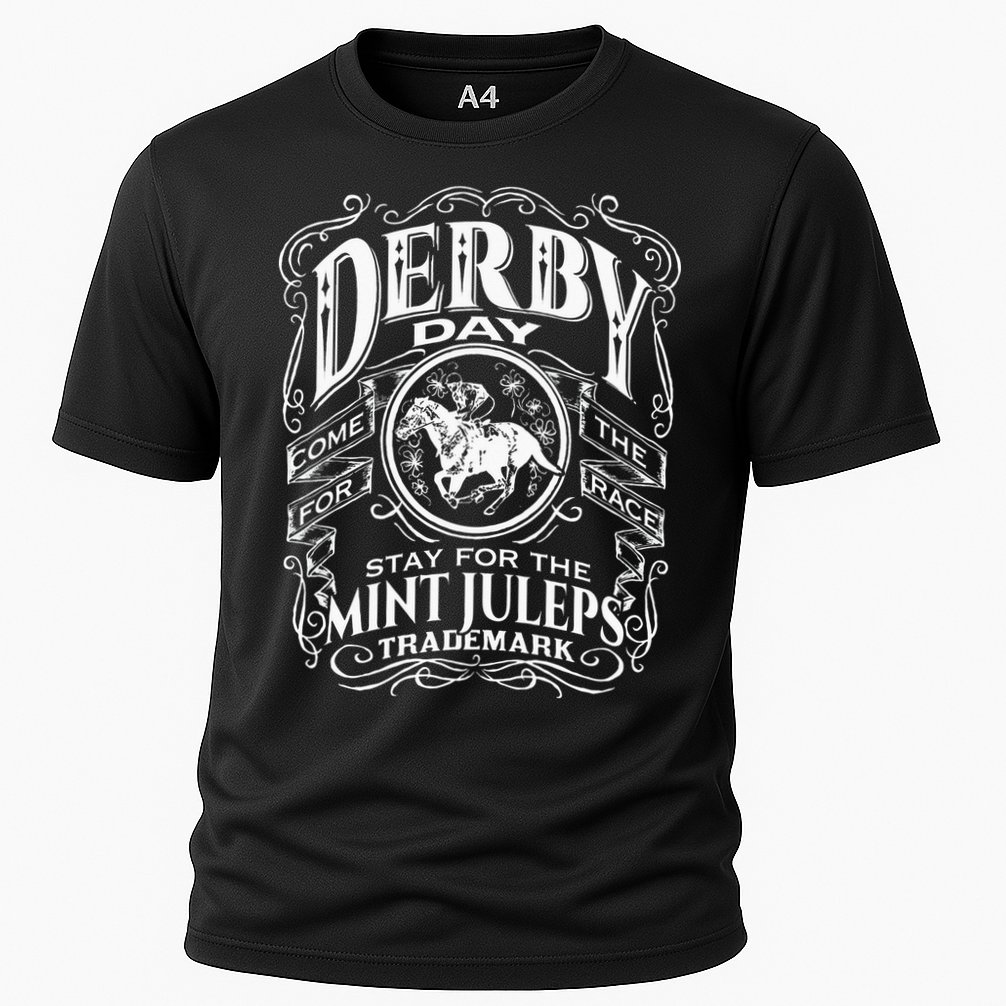 Funny Derby Day and mint juleps Kentucky horse racing Cooling Performance Crew T-Shirt