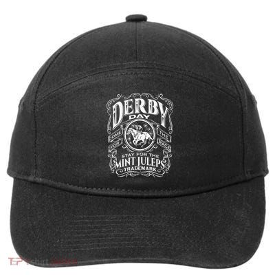 Funny Derby Day and mint juleps Kentucky horse racing 7-Panel Snapback Hat