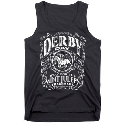 Funny Derby Day and mint juleps Kentucky horse racing Tank Top
