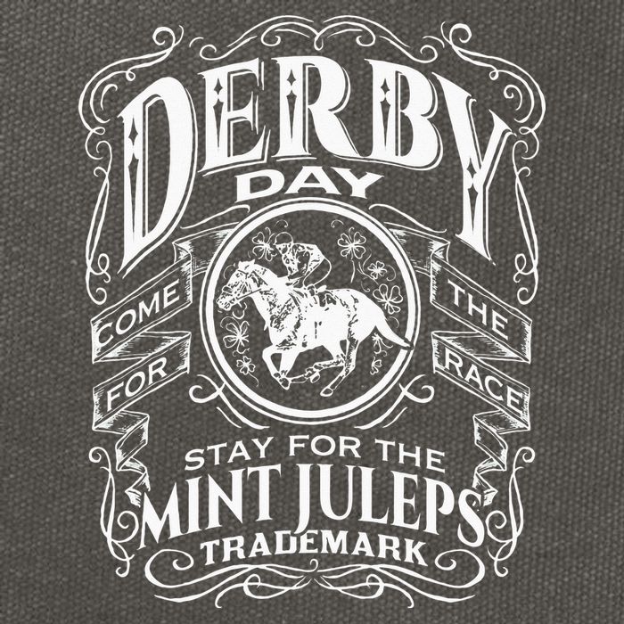 Funny Derby Day and mint juleps Kentucky horse racing Cotton Canvas Backpack