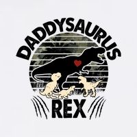 Father's Day Daddysaurus Rex Funny Dinosaur Gift For Father Cool Comfort Performance Bucket Hat