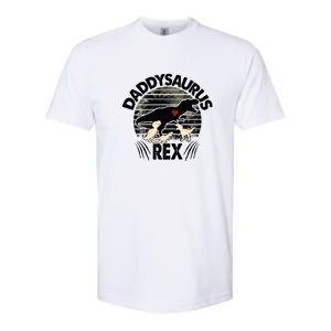 Father's Day Daddysaurus Rex Funny Dinosaur Gift For Father Softstyle CVC T-Shirt