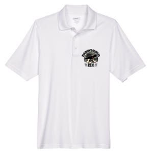 Father's Day Daddysaurus Rex Funny Dinosaur Gift For Father Men's Origin Performance Pique Polo