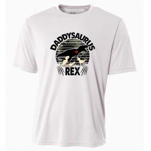 Father's Day Daddysaurus Rex Funny Dinosaur Gift For Father Cooling Performance Crew T-Shirt