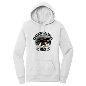 Father's Day Daddysaurus Rex Funny Dinosaur Gift For Father Women's Pullover Hoodie