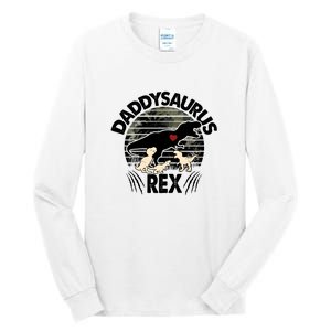 Father's Day Daddysaurus Rex Funny Dinosaur Gift For Father Tall Long Sleeve T-Shirt