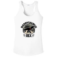 Father's Day Daddysaurus Rex Funny Dinosaur Gift For Father Ladies PosiCharge Competitor Racerback Tank