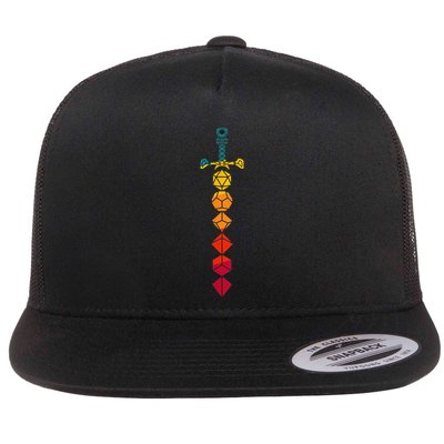 Funny D.20 Dungeons Dice Sword Vintage Flatbill Hat