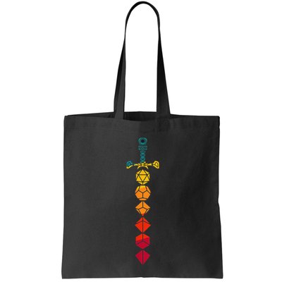 Funny D.20 Dungeons Dice Sword Vintage Bag