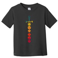 Funny D.20 Dungeons Dice Sword Vintage Toddler T-Shirt