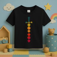 Funny D.20 Dungeons Dice Sword Vintage Toddler T-Shirt