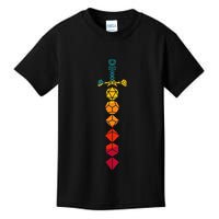 Funny D.20 Dungeons Dice Sword Vintage Kids T-Shirt